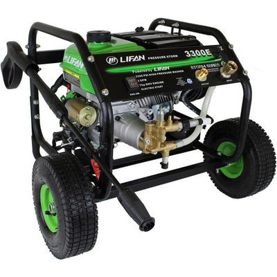 LIFAN Pressure Storm Series 3,300 psi 2.5 GPM AR Axial Cam Pump Electric Start Gas Pressure Washer with Panel Mounted Controls