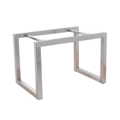 Alta Medium Satin Chrome Display Table Frame Only - Super Arbor