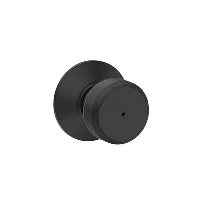 Bowery Matte Black Privacy Bed/Bath Door Knob - Super Arbor