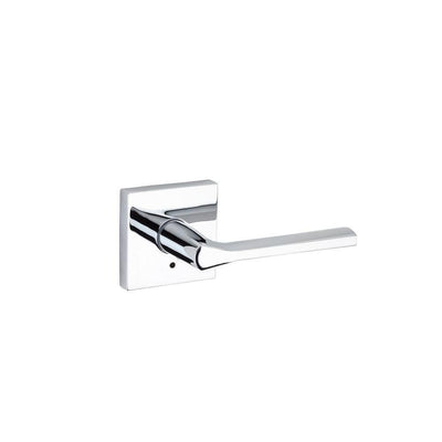 Lisbon Polished Chrome Square Privacy Bed/Bath Door Lever - Super Arbor