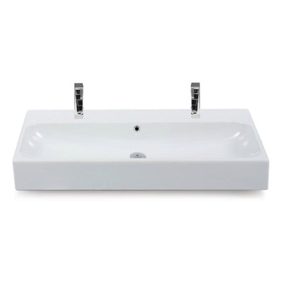Nameeks Pinto Wall Mounted Bathroom Sink in White - Super Arbor