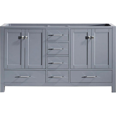 Caroline Avenue 60 in. W Bath Vanity Cabinet Only in Gray - Super Arbor