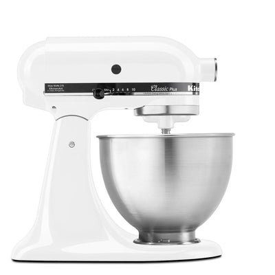 Classic Plus Series 4.5 Qt. 10-Speed White Tilt-Head Stand Mixer - Super Arbor