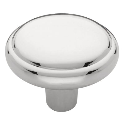 Domed Top 1-1/4 in. (32 mm) Polished Chrome Round Cabinet Knob - Super Arbor