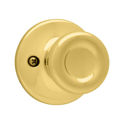 Tylo Polished Brass Dummy Door Knob Featuring Microban Antimicrobial Technology - Super Arbor