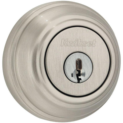 Satin Nickel Double Cylinder Deadbolt featuring SmartKey Security - Super Arbor