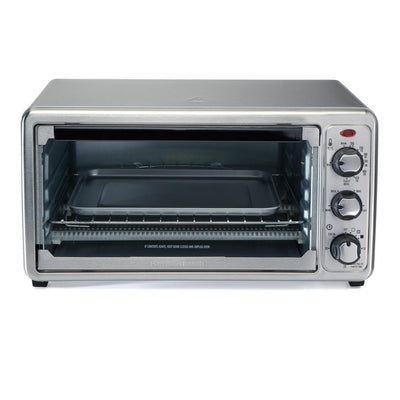 1440-Watt 6-Slice Stainless Steel Toaster Oven - Super Arbor