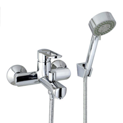 Oval 6 in. Single-Handle 3-Spray Tub and Shower Faucet with Hand Held Shower in Polished Chrome (Valve Included) - Super Arbor