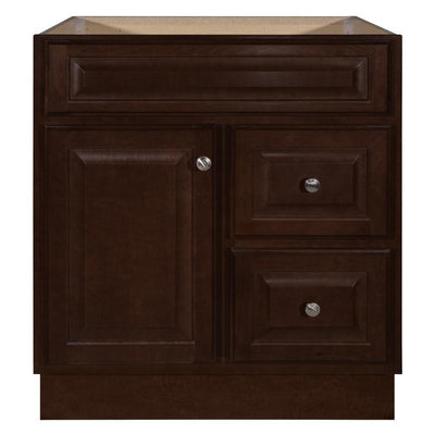 Hampton 30 in. W x 21 in. D x 33.5 in. H Bathroom Vanity Cabinet Only in Cognac - Super Arbor