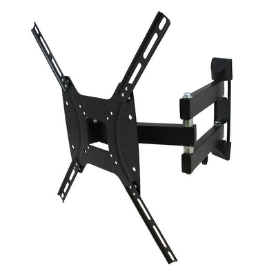 26 in. to 55 in. Full Motion Single Stud Television Wall Mount in Black - Super Arbor