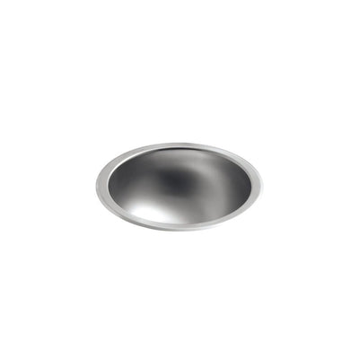 KOHLER Bolero Round Drop-In or Undermount Stainless Steal Bathroom Sink in Stainless Steel - Super Arbor