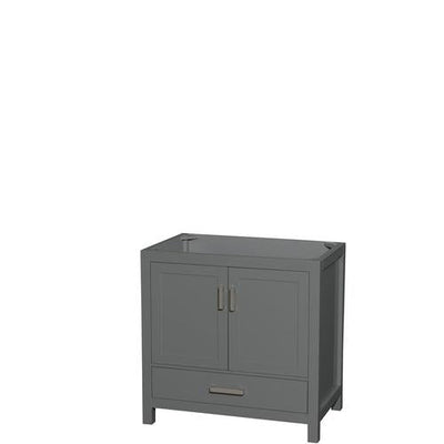 Wyndham Collection Sheffield 35-in Dark Gray Bathroom Vanity Cabinet