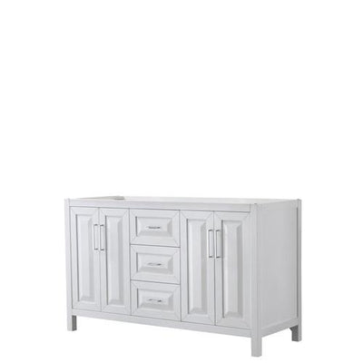 Wyndham Collection Daria 59-in White Bathroom Vanity Cabinet