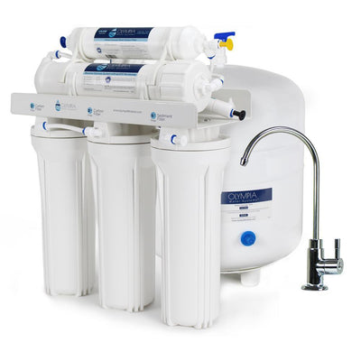 5-Stage Under-Sink Reverse Osmosis Water Filtration System with 50 GPD Membrane - Super Arbor