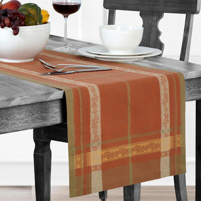 Promenade 16 in. W x 72 in. L Harvest Cotton Table Runner - Super Arbor