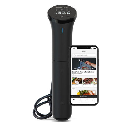 Precision Cooker Nano (WiFi) Black Sous Vide with Anova App - Super Arbor