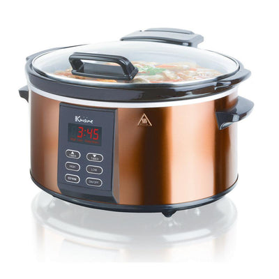 6 Qt. Copper Electric Digital Slow Cooker - Super Arbor