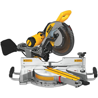 15 Amp Corded 12 in. Double-Bevel Sliding Compound Miter Saw - Super Arbor