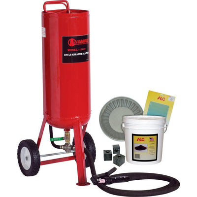 100 lbs. Portable Abrasive Pressure Blaster with Starter Kit - Super Arbor