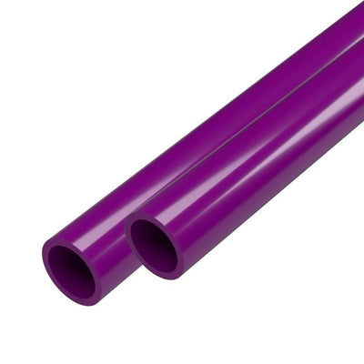 3/4 in. x 5 ft. Purple Furniture Grade Schedule 40 PVC Pipe (2-Pack) - Super Arbor