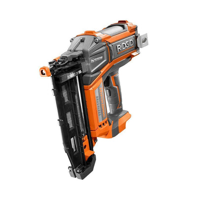 18-Volt Cordless Brushless HYPERDRIVE 16-Gauge 2-1/2 in. Straight Finish Nailer(Tool Only), Belt Clip, Bag, Sample Nails - Super Arbor