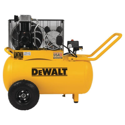 20 Gal. 200 PSI Oil Lubed Belt Drive Portable Horizontal Electric Air Compressor - Super Arbor