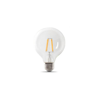 Feit Electric 40-Watt Equivalent G25 Dimmable Filament ENERGY STAR Clear Glass LED Light Bulb, Daylight (36-Pack) - Super Arbor