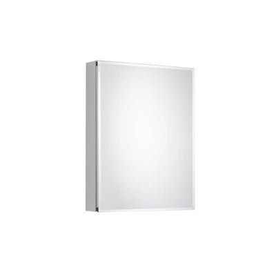 20 in. x 26 in. Recessed or Surface-Mount Bathroom Medicine Cabinet with Beveled Mirror in Silver - Super Arbor