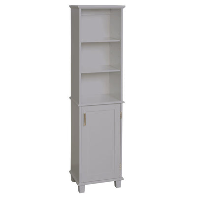 Shaker Style 16 in. W x 12 in. D x 62.25 in. H Linen Cabinet in White - Super Arbor