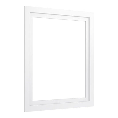 Poplin 29.5 in. Medicine Cabinet Surround in Linen White - Super Arbor