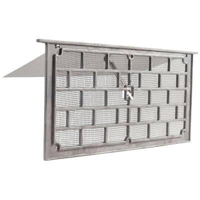 Grill Style 16 in. x 8 in. Mill Aluminum Foundation Vent - Super Arbor