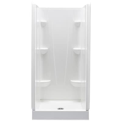 A2 White 4-Piece Alcove Shower Kit (Common: 32-in x 32-in; Actual: 32-in x 32-in)