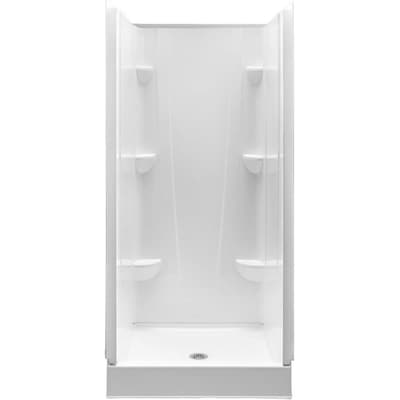 A2 White 4-Piece Alcove Shower Kit (Common: 36-in x 36-in; Actual: 36-in x 36-in)