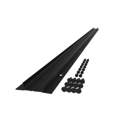VersaRail 6 ft. Matte Black Aluminum Rail Deck Board Adapter - Super Arbor