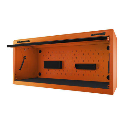 U.S. GENERAL 56 in. x 22 in. Work Center Hutch, Series 3, Orange - Super Arbor