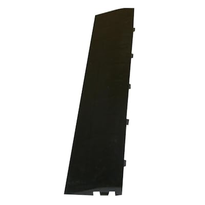Greatmats Click 4-Pack 2.375-in x 12.125-in Black PVC Plastic Tile Multipurpose Flooring