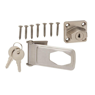 3-1/2 in. Stainless Steel Key Locking Hasp - Super Arbor