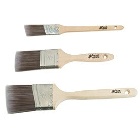 Blue Hawk 3-Pack Polyester Flat and Angle 2.5-in Paint Brush Set - Super Arbor