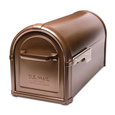 Hillsborough Post Mount Mailbox Copper - Super Arbor