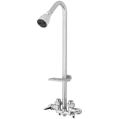 1-Spray Outdoor Utility Shower Faucet in Chrome (Valve Included) - Super Arbor