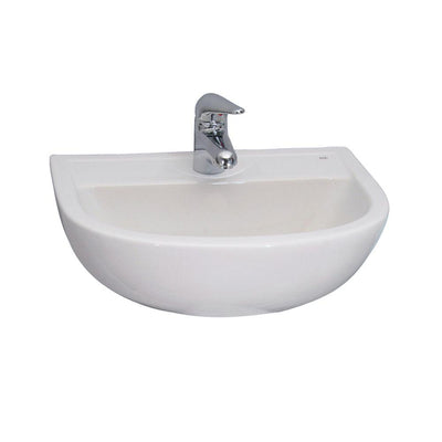 Barclay Products Compact 500 Wall-Hung Bathroom Sink in White - Super Arbor