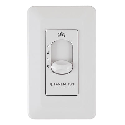 3-Speed Wall Control For Up To 5 Fans Non-Reversing, White - Super Arbor