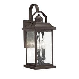 Kichler Linford 22.25-in H Olde Bronze Candelabra Base (E-12) Outdoor Wall Light - Hardwarestore Delivery