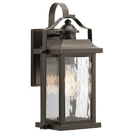 Kichler Linford 13.75-in H Olde Bronze Medium Base (E-26) Outdoor Wall Light - Hardwarestore Delivery