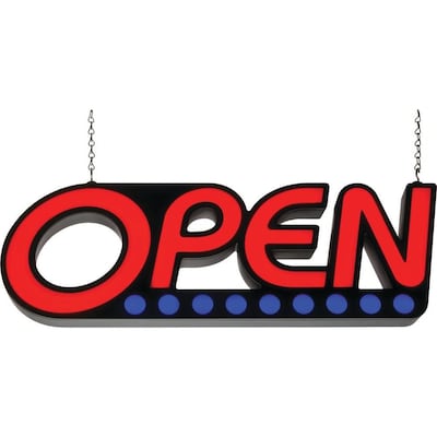 Lithonia Lighting OPEN SIGN 7-in Multi-function LED Open Lighted Sign