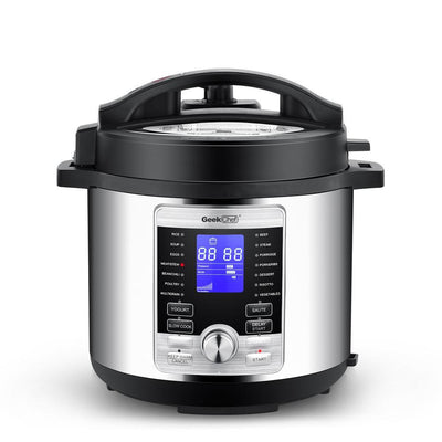 6 Qt. Stainless Steel Electric Pressure Cooker with 17-in-1 Multi-Functions - Super Arbor