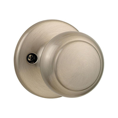 Cove Satin Nickel Dummy Door Knob Featuring Microban Antimicrobial Technology - Super Arbor