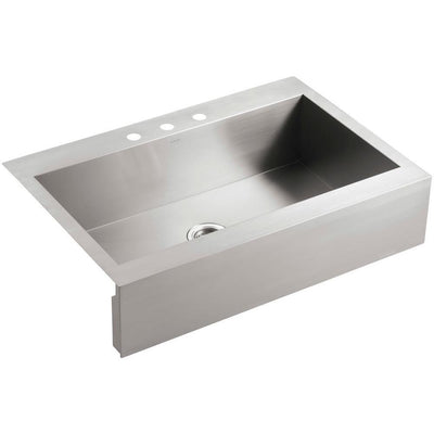 Vault Stainless Steel 36 in. Single Bowl Farmhouse Kitchen Sink - Super Arbor