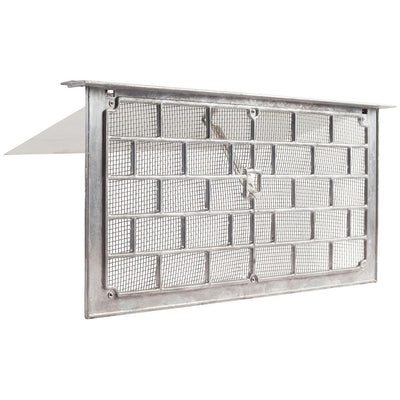 Grill Style 16 in. x 8 in. Aluminum Foundation Vent with Lintel - Super Arbor
