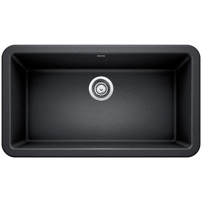 IKON Farmhouse Apron-Front Granite Composite 33 in. Single Bowl Kitchen Sink in Anthracite - Super Arbor